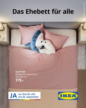 IKEA Schweiz lanciert “Ehebett für alle” Kampagne