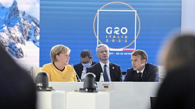  Grosse Meinungsunterschiede am G20-Gipfel in Rom