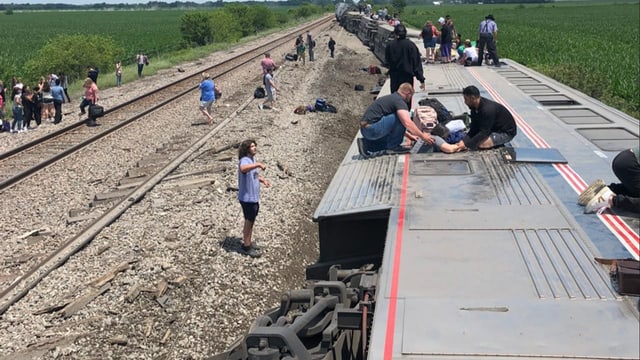  USA: Drei Tote und viele Verletzte bei Bahnunufall in Missouri