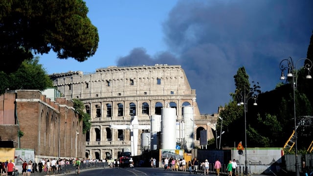  Römer Behörden vermuten nach erneutem Grossbrand Brandstiftung