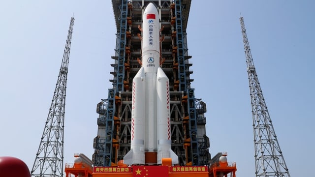  Teile chinesischer Rakete landen im Indischen Ozean