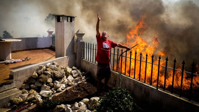  Mehr als 30 Waldbrände lodern in Portugal