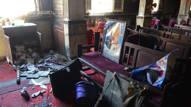  Mindestens 41 Tote bei Kirchen-Brand in Ägypten