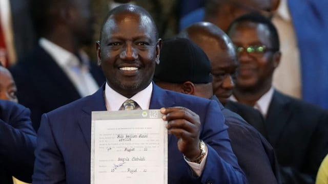  Bisheriger Vizepräsident Ruto gewinnt Präsidentenwahl in Kenia