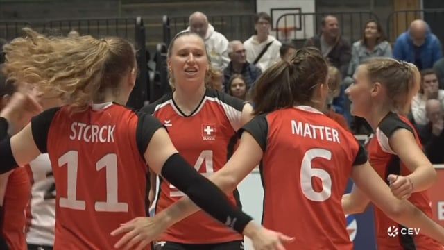  Schweizer Volleyballerinnen nach Kaltstart souverän