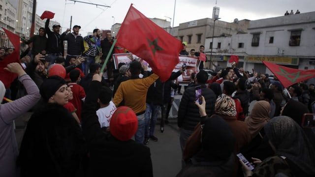  Jubelfeiern in Marokko nach Halbfinaleinzug
