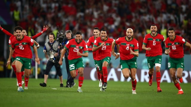  Marokko nach Abwehrschlacht im WM-Viertelfinal