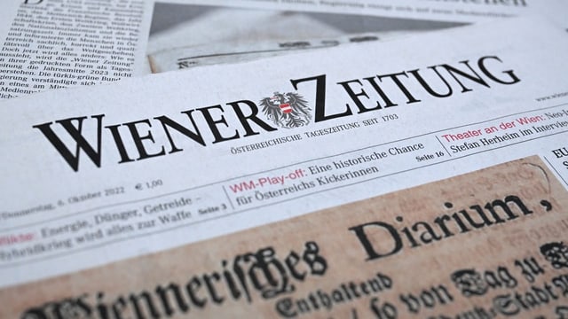  Die «Wiener Zeitung» könnte bald keine Zeitung mehr sein