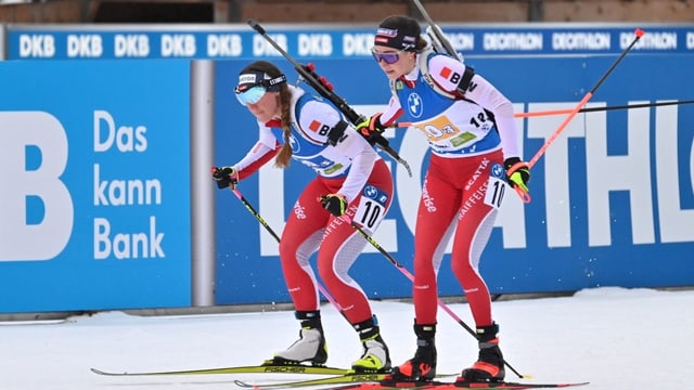  Beide Schweizer Biathlon-Staffeln auf dem 7. Rang