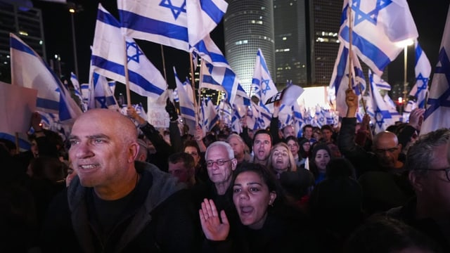  100’000 Menschen wegen Justizreform in Israel auf der Strasse