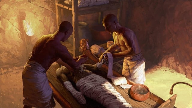  Einzigartige Mumienwerkstatt in Ägypten entdeckt