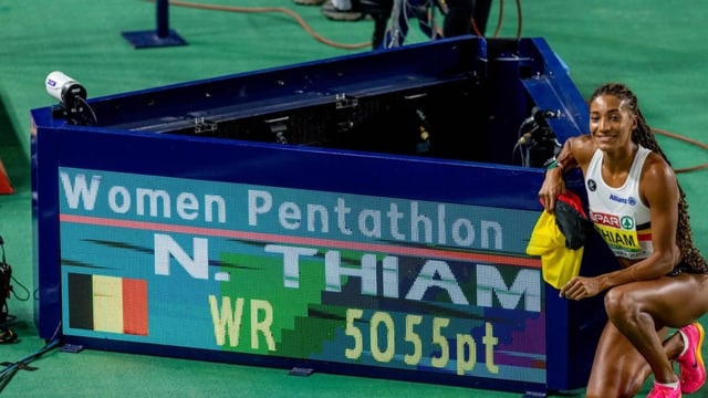  Fünfkämpferin Thiam bricht Weltrekord