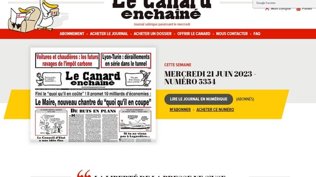  «Le Canard Enchaîné»: harte Recherchen, aber keinesfalls intern