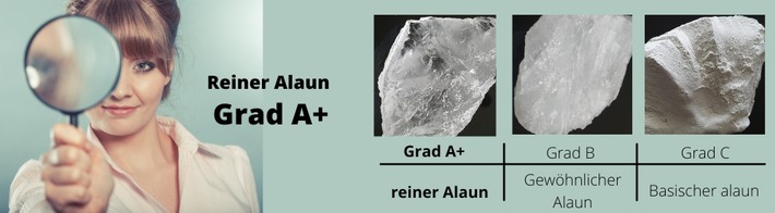  Der A+ Grad des Alaunsteins : Ein neuer Maßstab für Reinheit in der Naturkosmetik