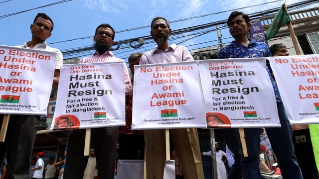  Druck für freie Parlamentswahlen in Bangladesch wächst