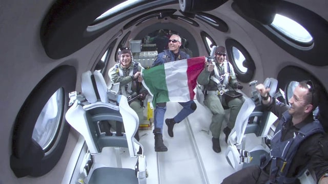  «VSS Unity»: Virgin Galactic schickt drei Italiener ins Weltall