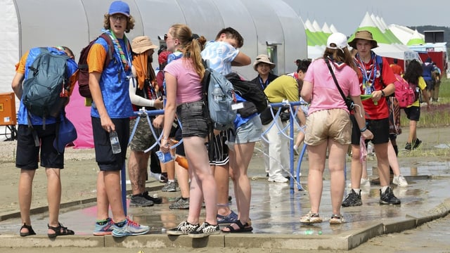  Weltpfadfindertreffen in Südkorea wird trotz Hitze weitergeführt