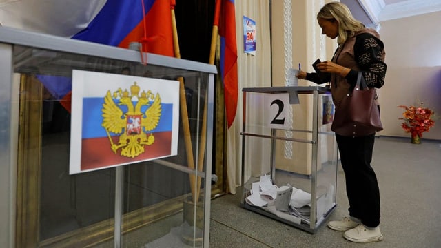  Kreml-Kandidaten gewinnen in Moskau und besetzten Ukrainegebieten