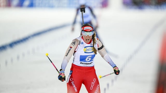  Biathletinnen in der Staffel in Östersund auf Rang 4