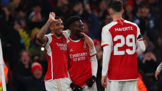  Arsenal dank Kantersieg weiter – auch Eindhoven im Achtelfinal