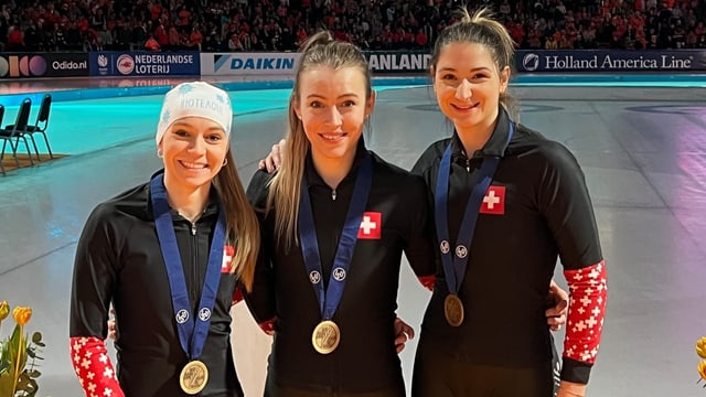 Schweizerinnen holen Bronze an Eisschnelllauf-EM