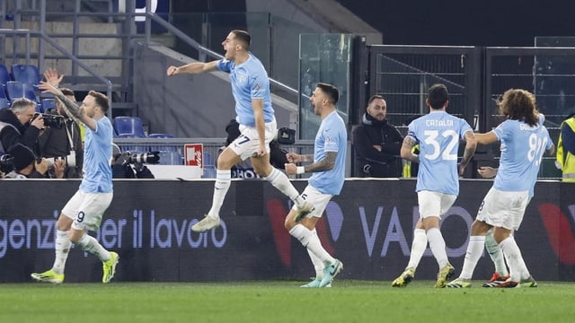  Lazio dank Derbysieg im Coppa-Halbfinal
