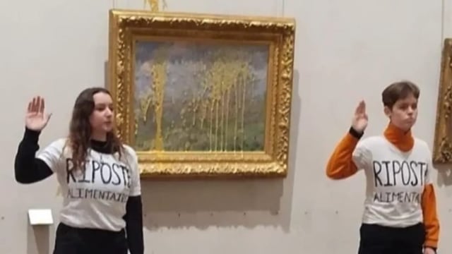  Aktivistinnen werfen Suppe auf Monet-Gemälde
