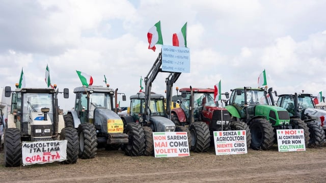  Die Bauernproteste erreichen Italien