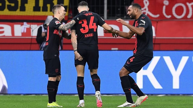  Spezieller Torjubel: Xhaka jagt Leverkusen-Fans Schrecken ein