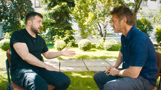  Sean Penn in der Ukraine: The HISTORY Channel zeigt zweistündige Doku des Hollywoodstars über Wolodymyr Selenskyj im April als exklusive deutsche TV-Premiere