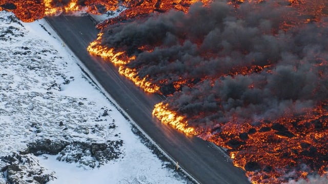  Island erlebt dritten Vulkanausbruch seit Dezember