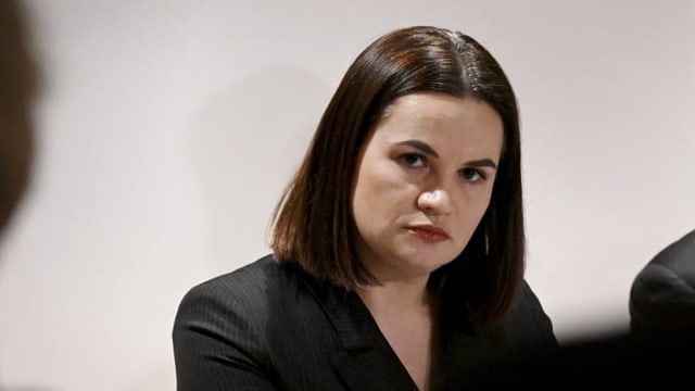  Exil-Kandidatin Tichanowskaja ruft zum Wahlboykott auf
