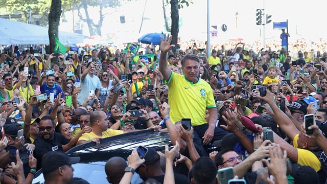  Tausende Bolsonaro-Anhänger in Rio de Janeiro auf der Strasse