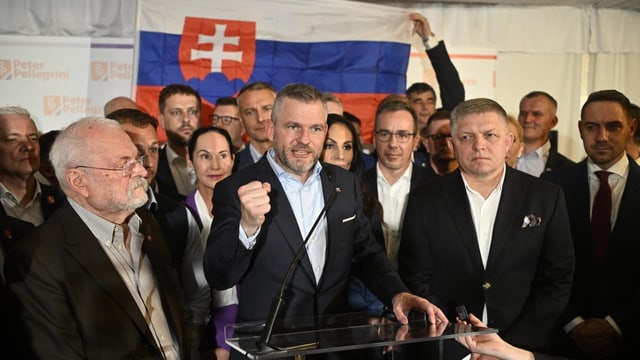  Sozialdemokrat Peter Pellegrini gewinnt die Wahl in der Slowakei