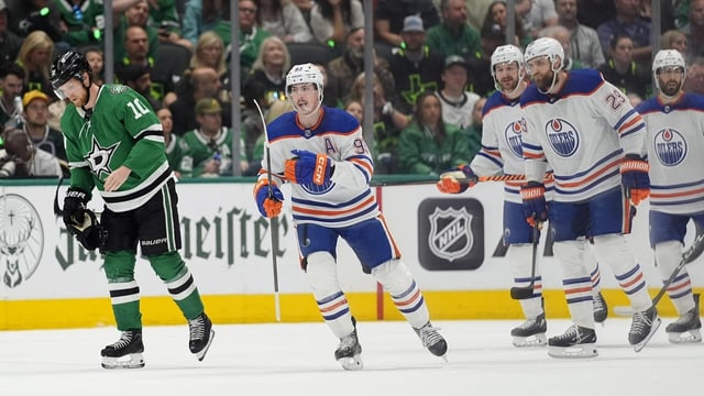  NHL: Oilers gehen gegen die Stars mit 3:2 in Führung