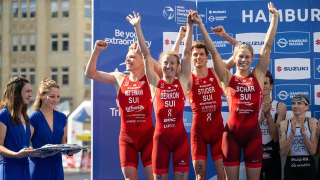  Schweizer Triathlon-Team holt in Hamburg Silber