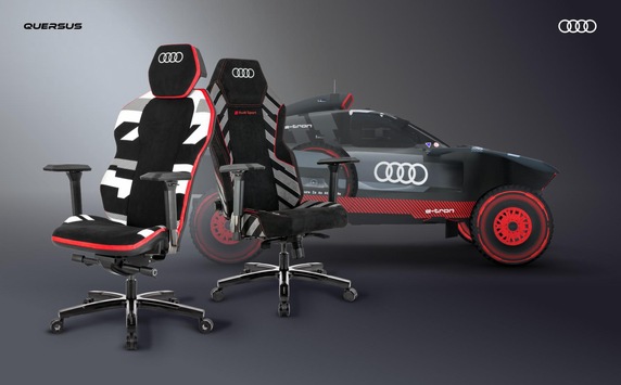  QUERSUS und Audi kombinieren einzigartiges Motorsportdesign mit futuristischen ergonomischen Stühlen