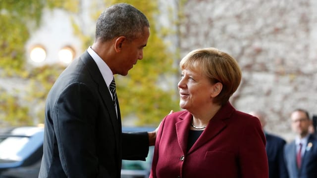  Merkel und Obama lachen und klären alte Missverständnisse